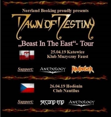 Nautilus – 26.4.2019: Second End (CZ) + Dawn of Destiny (GER) + Anthology (SK)
